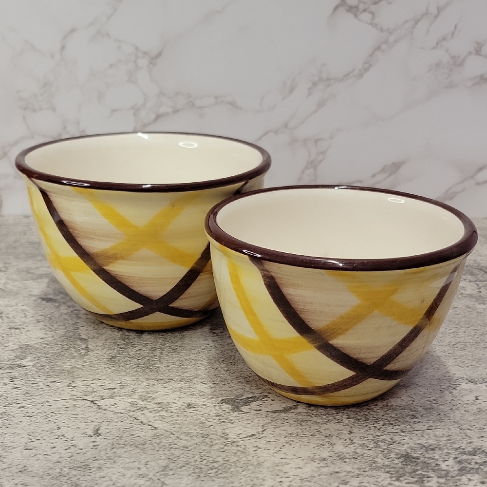 Vintage set of Vernonware Vernon Kilns Organdie bowls set of 2